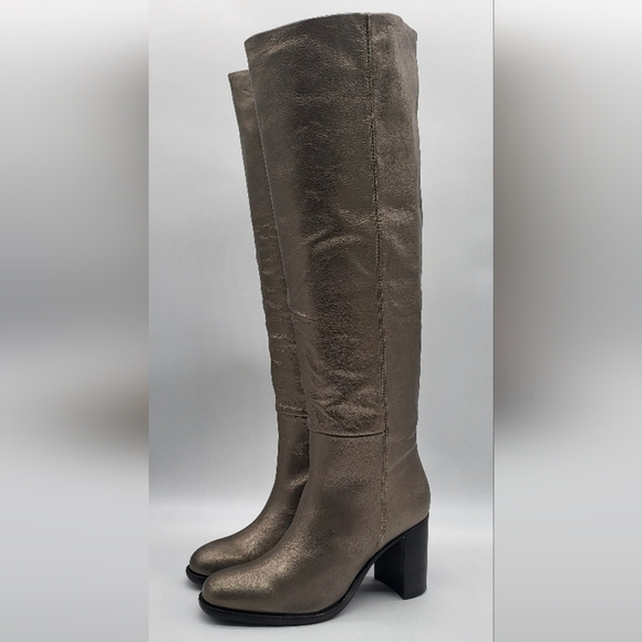 143- Free People Grayson Bronze Metallic Boots Size 7 NWT - Picture 2 of 10